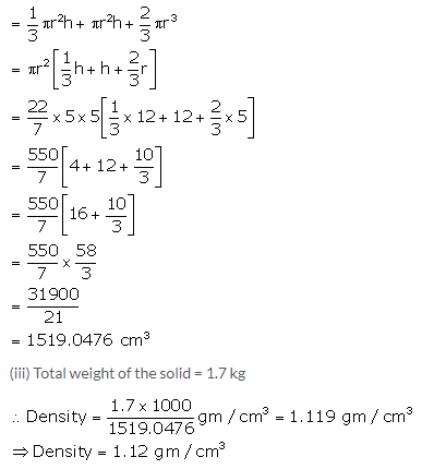 Selina Concise Mathematics Class 10 ICSE Solutions Cylinder, Cone and Sphere image - 138