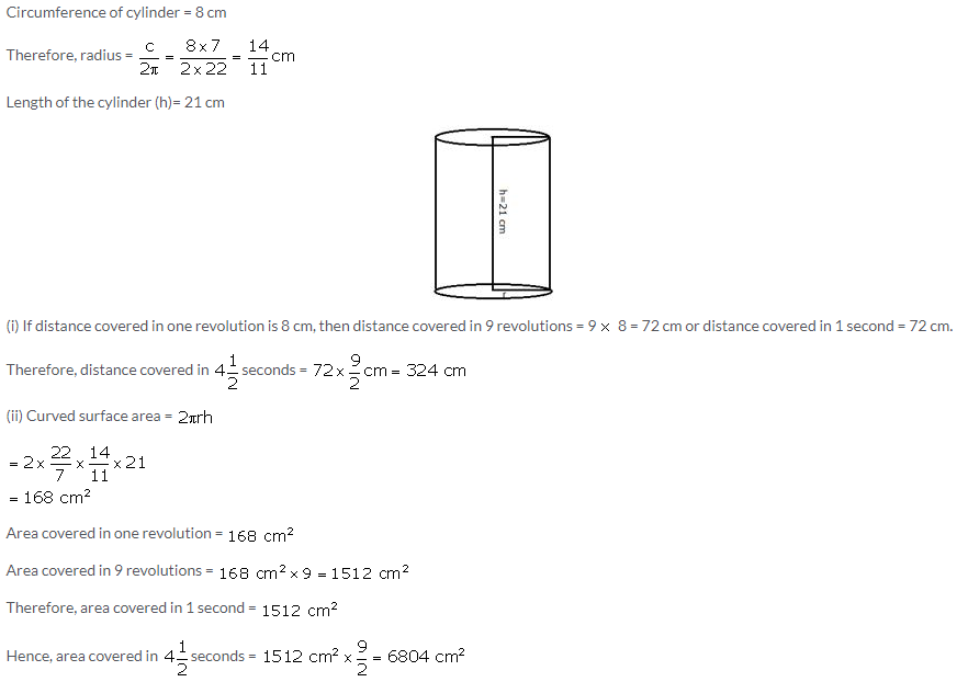Selina Concise Mathematics Class 10 ICSE Solutions Cylinder, Cone and Sphere image - 3