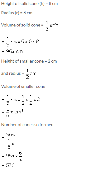 Selina Concise Mathematics Class 10 ICSE Solutions Cylinder, Cone and Sphere image - 45