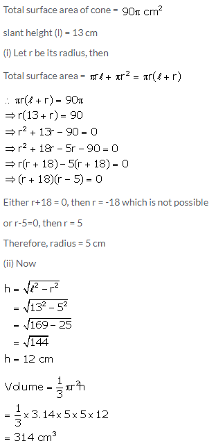 Selina Concise Mathematics Class 10 ICSE Solutions Cylinder, Cone and Sphere image - 47