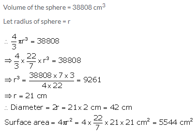 Selina Concise Mathematics Class 10 ICSE Solutions Cylinder, Cone and Sphere image - 56