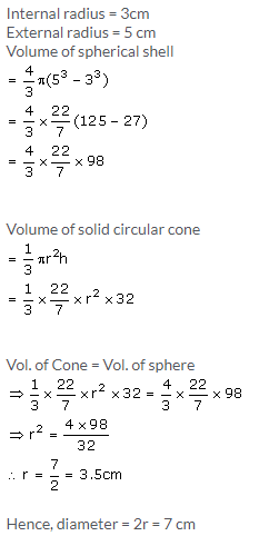 Selina Concise Mathematics Class 10 ICSE Solutions Cylinder, Cone and Sphere image - 70
