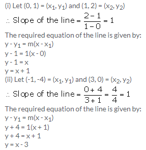 Selina Concise Mathematics Class 10 ICSE Solutions Equation of a Line - 47