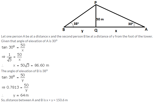 Selina Concise Mathematics Class 10 ICSE Solutions Heights and Distances image - 4