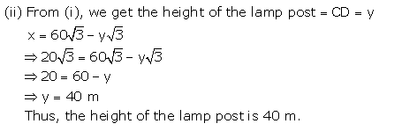 Selina Concise Mathematics Class 10 ICSE Solutions Heights and Distances image - 58