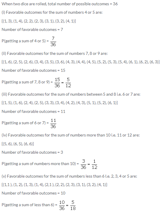 Selina Concise Mathematics Class 10 ICSE Solutions Probability image - 59