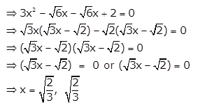 Selina Concise Mathematics Class 10 ICSE Solutions Quadratic Equations - 112