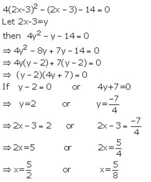 Selina Concise Mathematics Class 10 ICSE Solutions Quadratic Equations - 25