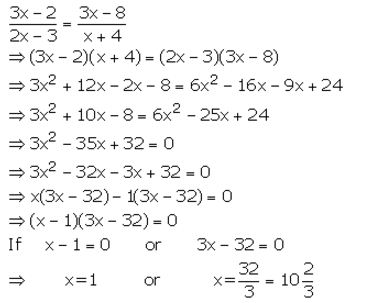 Selina Concise Mathematics Class 10 ICSE Solutions Quadratic Equations - 27