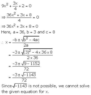 Selina Concise Mathematics Class 10 ICSE Solutions Quadratic Equations - 41