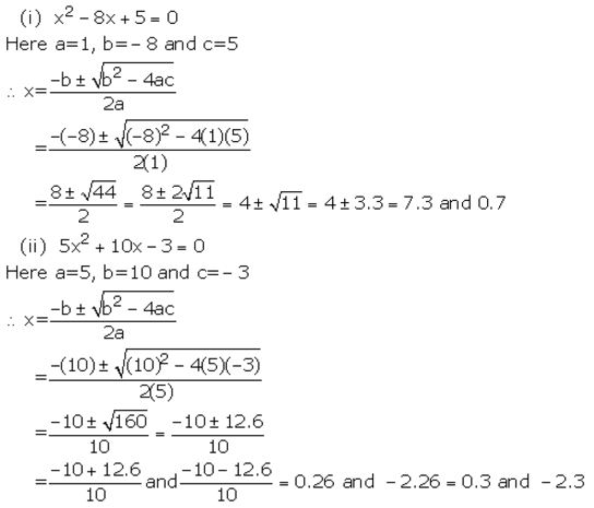 Selina Concise Mathematics Class 10 ICSE Solutions Quadratic Equations - 63