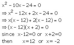 Selina Concise Mathematics Class 10 ICSE Solutions Quadratic Equations - 7