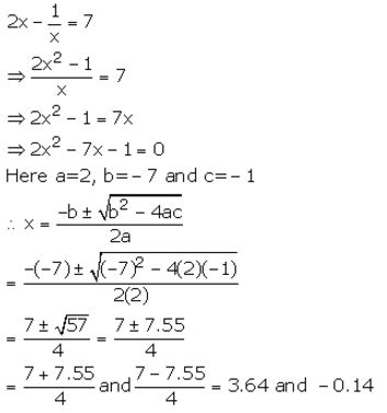 Selina Concise Mathematics Class 10 ICSE Solutions Quadratic Equations - 76