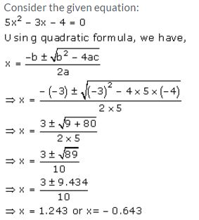 Selina Concise Mathematics Class 10 ICSE Solutions Quadratic Equations - 77
