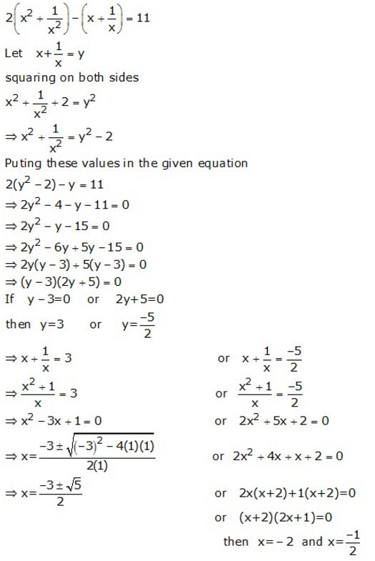 Selina Concise Mathematics Class 10 ICSE Solutions Quadratic Equations - 92