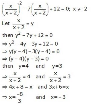Selina Concise Mathematics Class 10 ICSE Solutions Quadratic Equations - 98