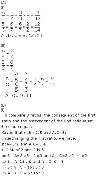Selina Concise Mathematics Class 10 ICSE Solutions Ratio and Proportion (Including Properties and Uses) - 24