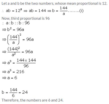 Selina Concise Mathematics Class 10 ICSE Solutions Ratio and Proportion (Including Properties and Uses) - 62