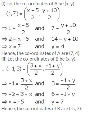 Selina Concise Mathematics Class 10 ICSE Solutions Section and Mid-Point Formula - 36