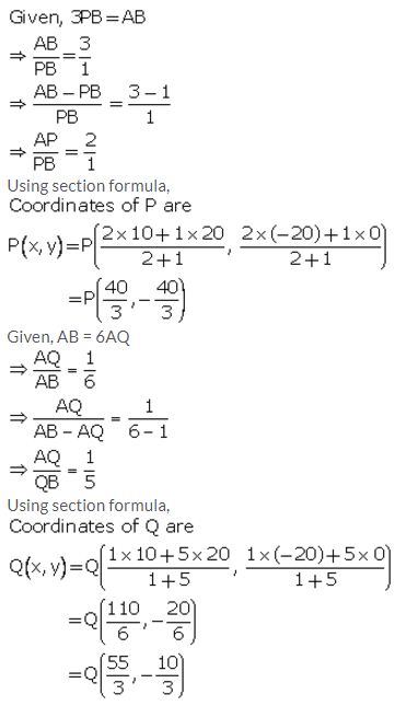 Selina Concise Mathematics Class 10 ICSE Solutions Section and Mid-Point Formula - 60