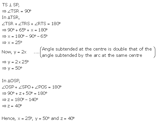Selina Concise Mathematics Class 10 ICSE Solutions Tangents and Intersecting Chords - 140