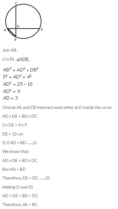 Selina Concise Mathematics Class 10 ICSE Solutions Tangents and Intersecting Chords - 65