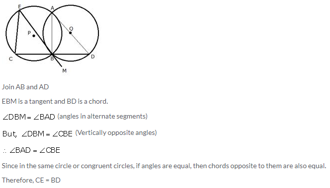 Selina Concise Mathematics Class 10 ICSE Solutions Tangents and Intersecting Chords - 67