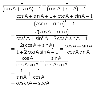 Selina Concise Mathematics Class 10 ICSE Solutions Trigonometrical Identities image - 101