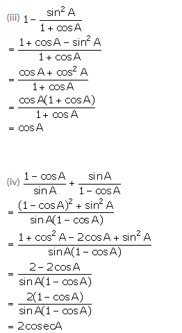 Selina Concise Mathematics Class 10 ICSE Solutions Trigonometrical Identities image - 153