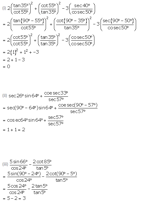 Selina Concise Mathematics Class 10 ICSE Solutions Trigonometrical Identities image - 171