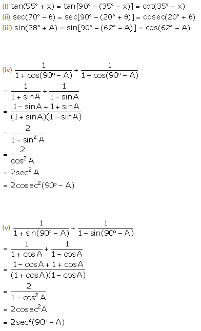 Selina Concise Mathematics Class 10 ICSE Solutions Trigonometrical Identities image - 174
