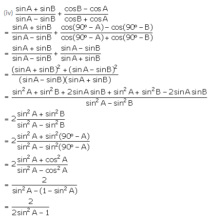 Selina Concise Mathematics Class 10 ICSE Solutions Trigonometrical Identities image - 178