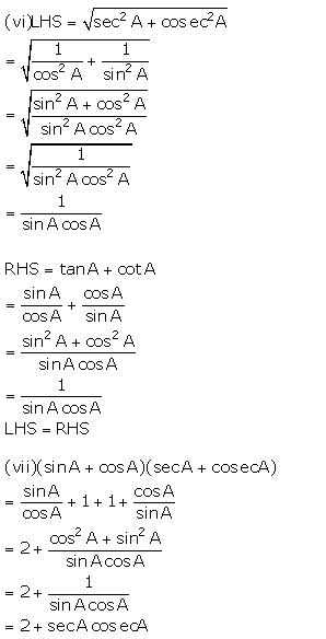 Selina Concise Mathematics Class 10 ICSE Solutions Trigonometrical Identities image - 184