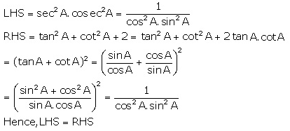 Selina Concise Mathematics Class 10 ICSE Solutions Trigonometrical Identities image - 44