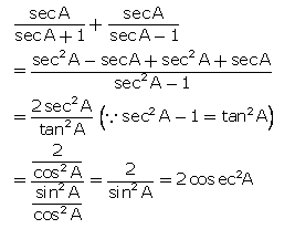 Selina Concise Mathematics Class 10 ICSE Solutions Trigonometrical Identities image - 52
