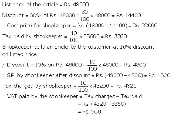 Selina Concise Mathematics Class 10 ICSE Solutions Value Added Tax image - 26