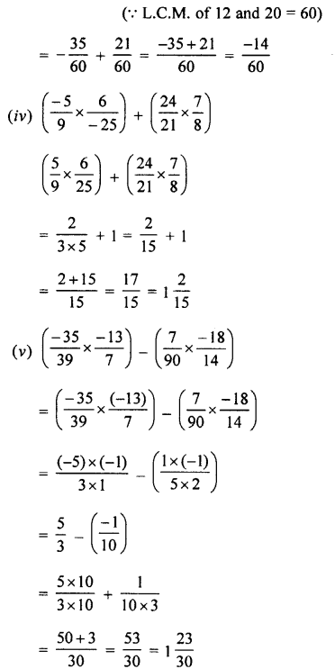 Selina Concise Mathematics Class 7 ICSE Solutions Chapter 2 Rational Numbers image - 104