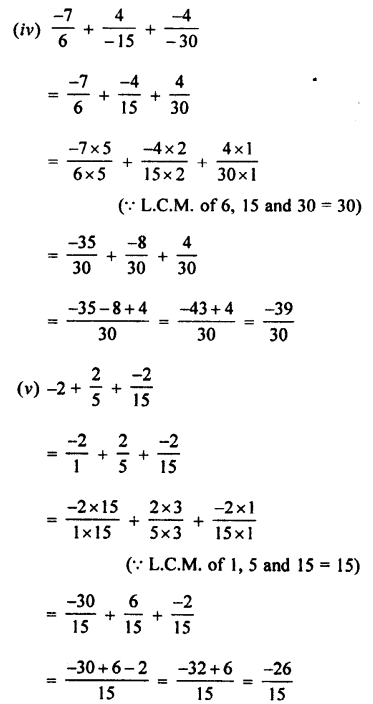 Selina Concise Mathematics Class 7 ICSE Solutions Chapter 2 Rational Numbers image - 66
