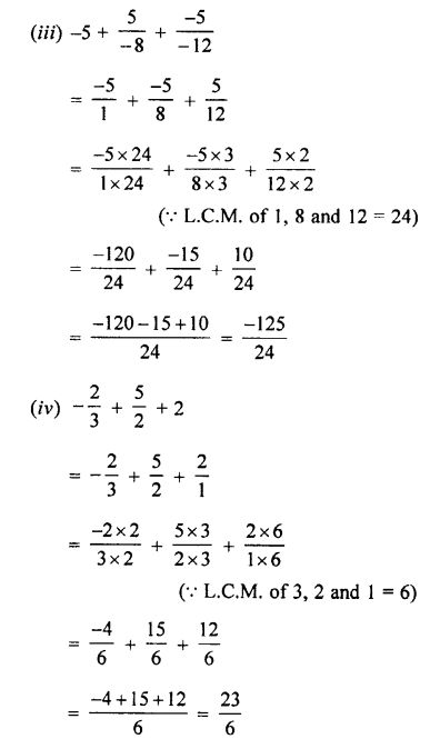 Selina Concise Mathematics Class 7 ICSE Solutions Chapter 2 Rational Numbers image - 70