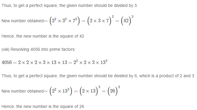 Squares and Square Roots RS Aggarwal Class 8 Maths Solutions Exercise 3A 4.4