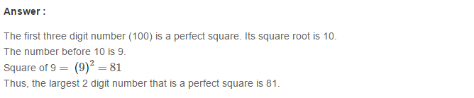 Squares and Square Roots RS Aggarwal Class 8 Maths Solutions Exercise 3A 5.1