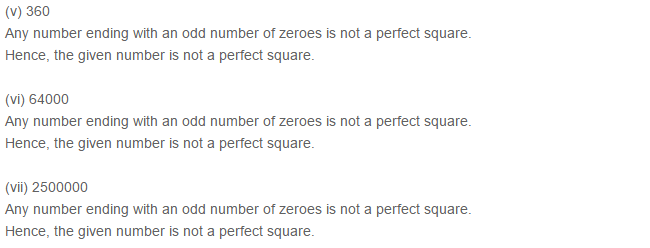Squares and Square Roots RS Aggarwal Class 8 Maths Solutions Exercise 3B 1.2