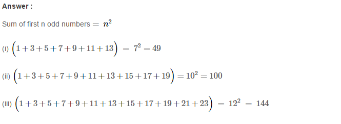 Squares and Square Roots RS Aggarwal Class 8 Maths Solutions Exercise 3B 4.1