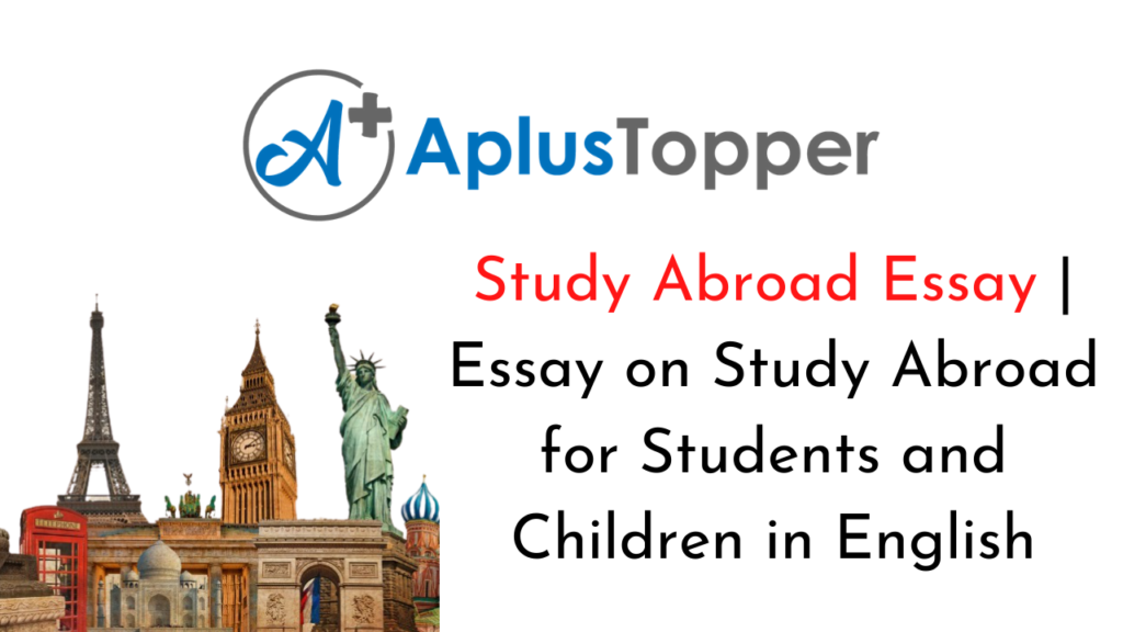 a essay on study abroad