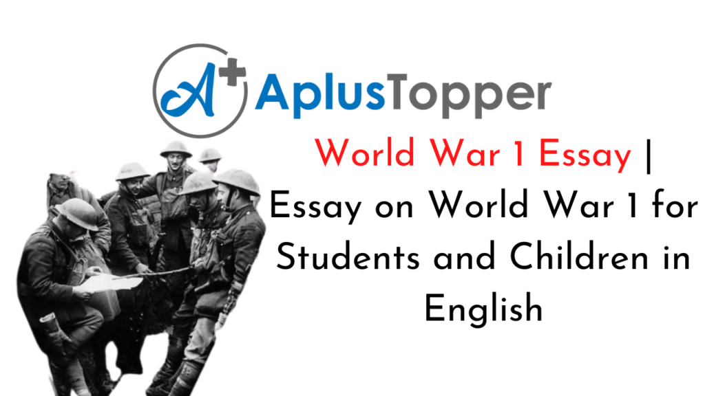 short essay on world war 1