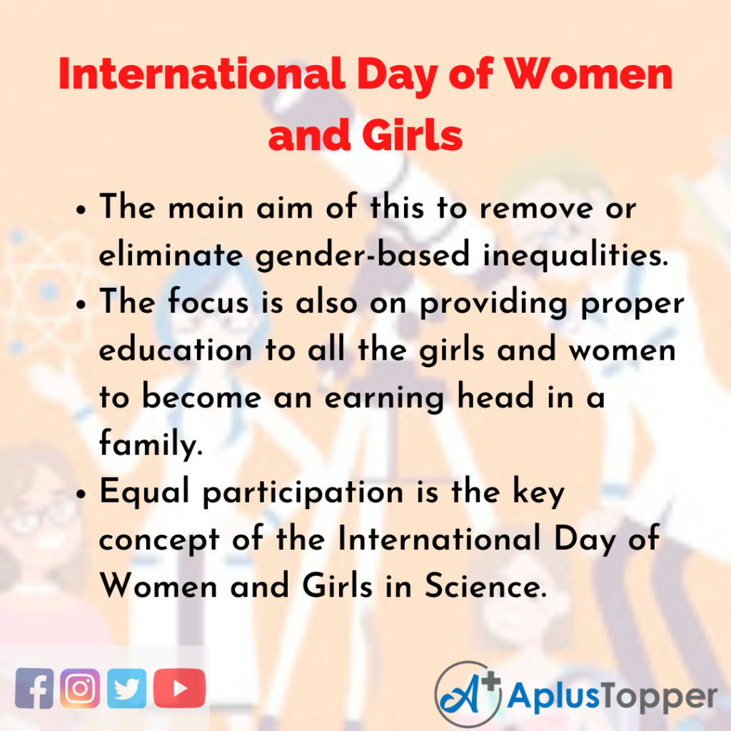 10 Lines about International Day of Women and Girls