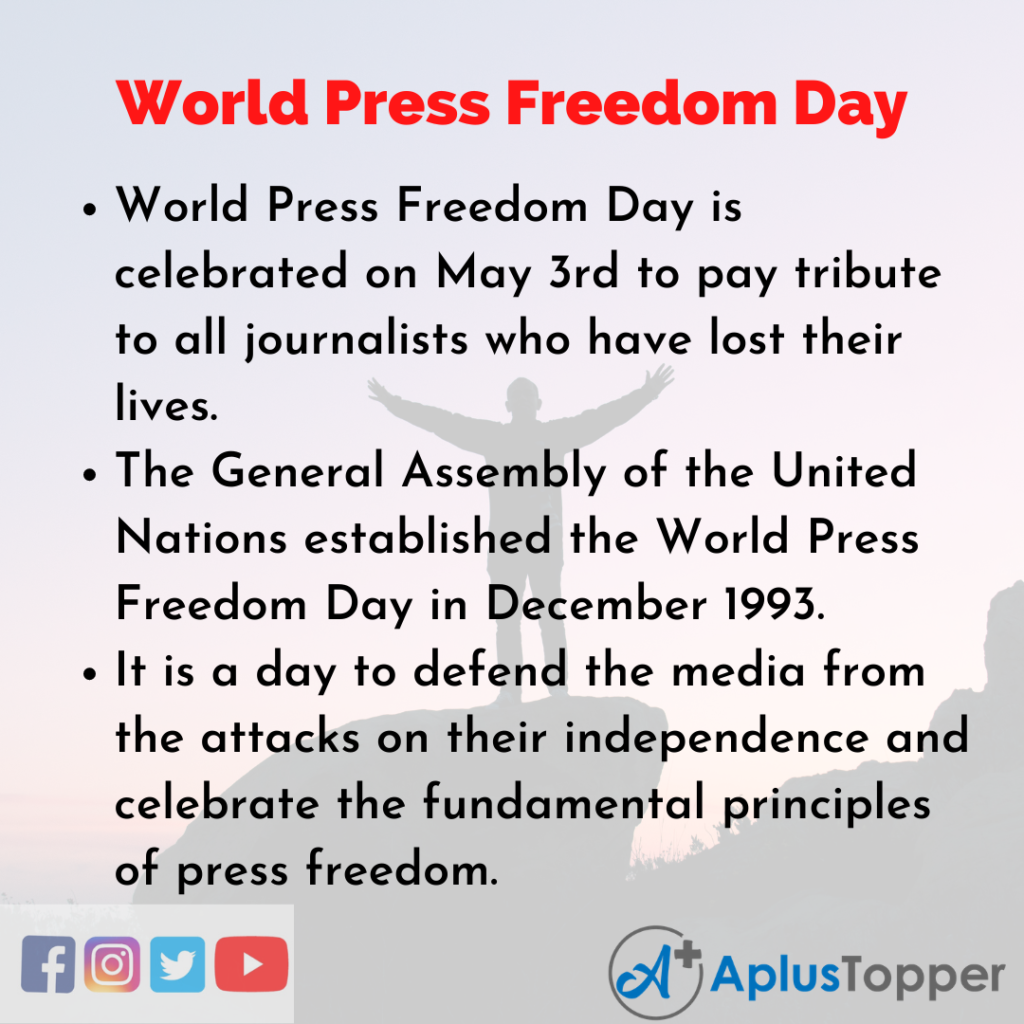 10 Lines about World Press Freedom Day