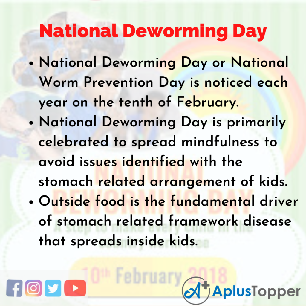 10 Lines of National Deworming Day