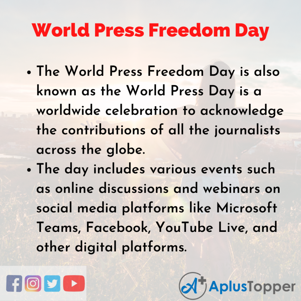 10 Lines of World Press Freedom Day