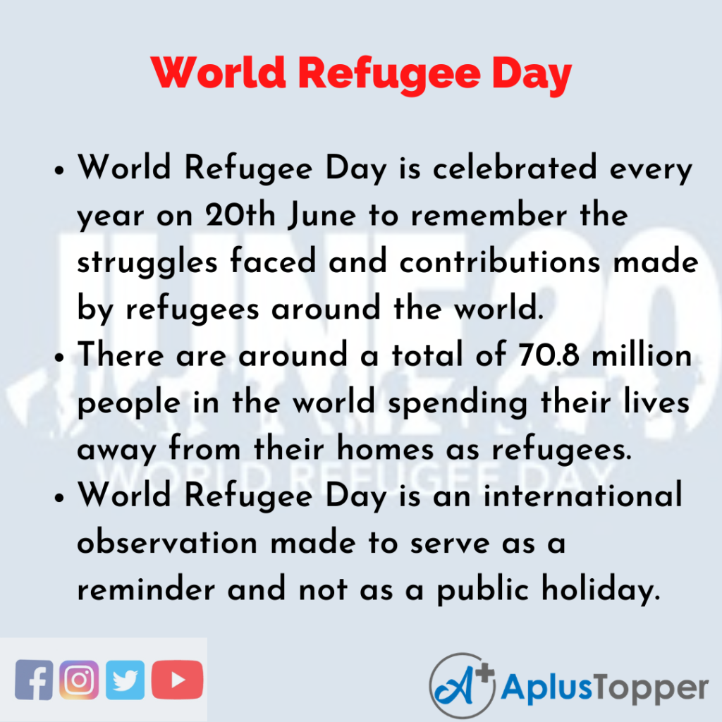 10 Lines of World Refugee Day